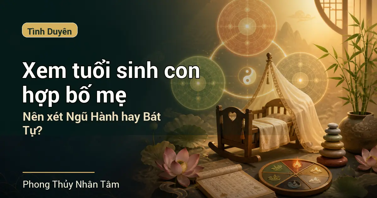 Xem tuổi sinh con hợp bố mẹ: Nên xét Ngũ Hành hay Bát Tự?