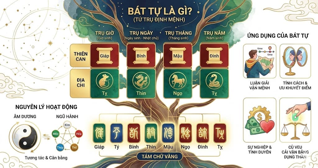 Bát Tự là gì? So sánh Bát Tự và Tử Vi để thấu hiểu vận mệnh