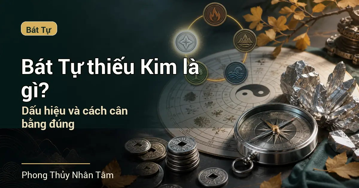 Bát Tự thiếu Kim là gì? Dấu hiệu và cách cân bằng đúng